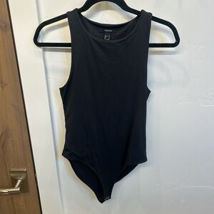 Forever 21 Black High Neck Bodysuit